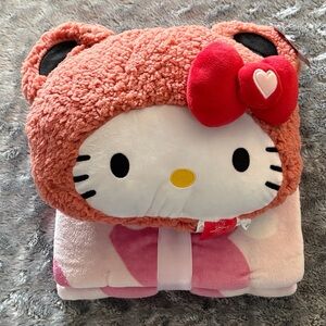 Hello Kitty Pillow & Blanket